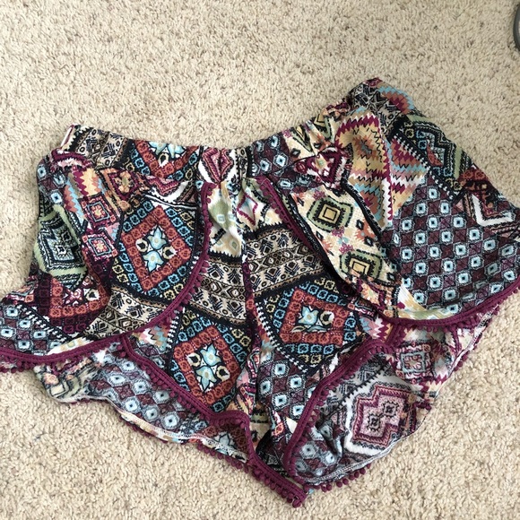 American Rag Pants - Flowy aztec printed shorts